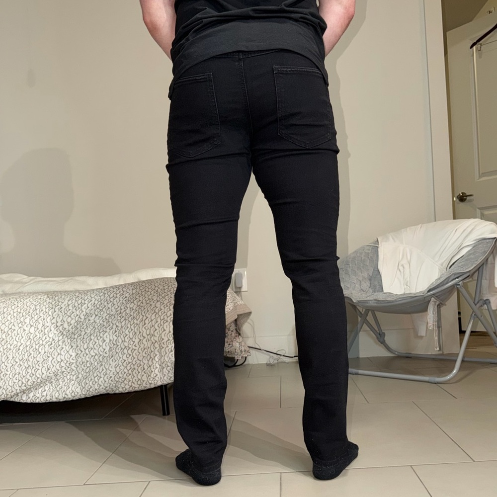 American Eagle men’s Athletic Skinny Black Jeans size 32x32 - Picture 4 of 9